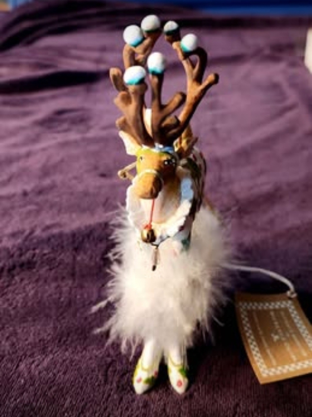 Like-New W Tag. Patience Brewster by MacKenzie-Childs Dash Away Vixen Reindeer